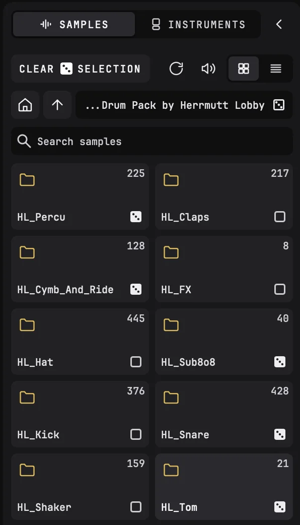 Folders marked