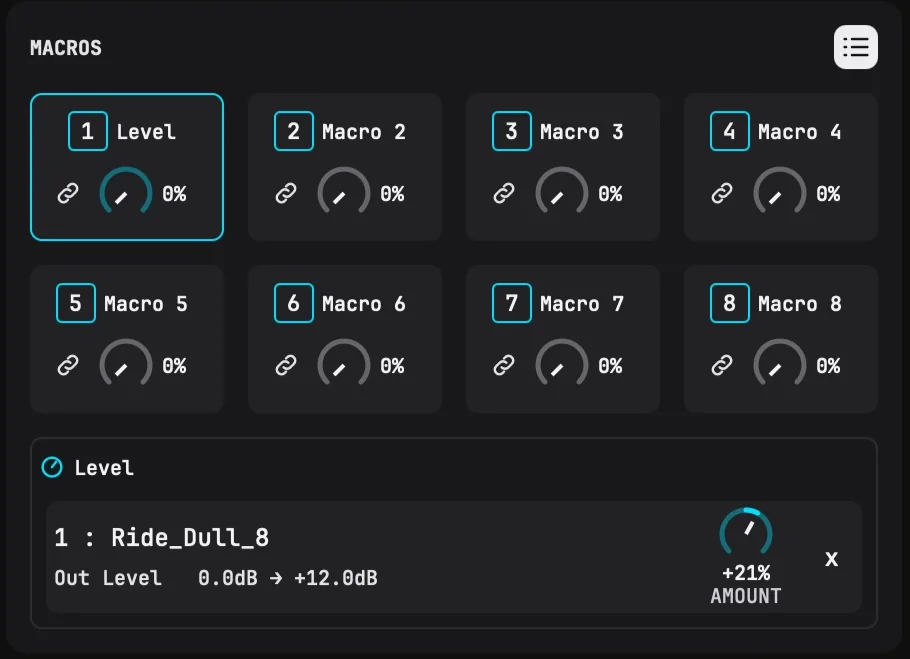 Edit a macro’s amount