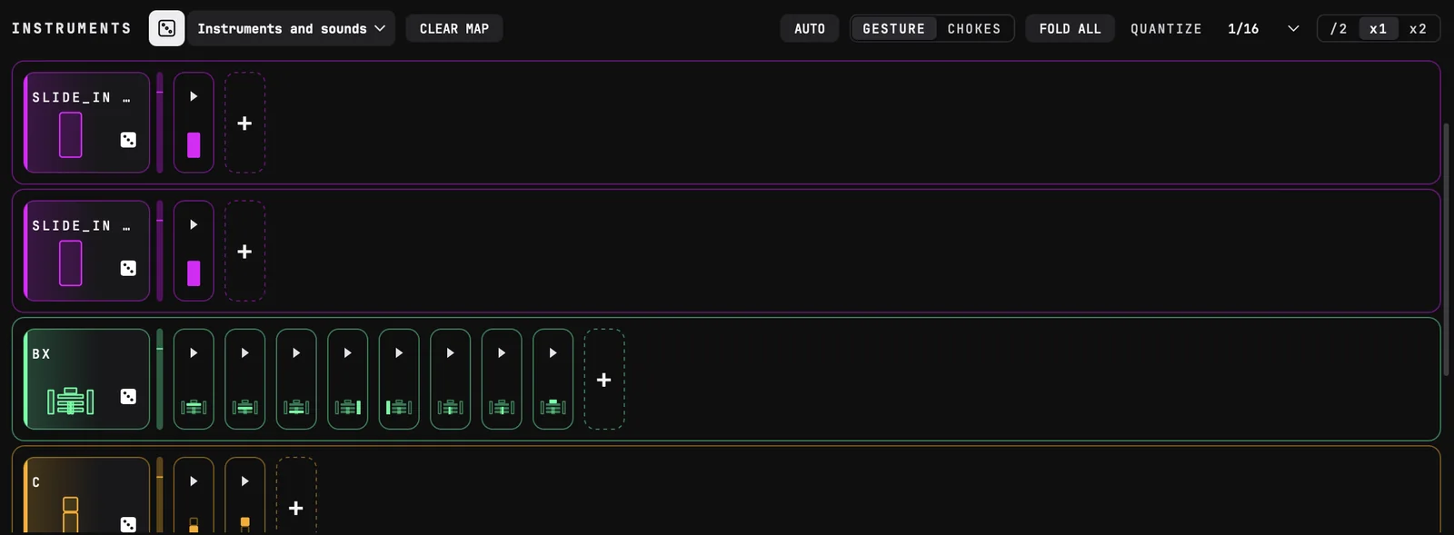 Instruments panel