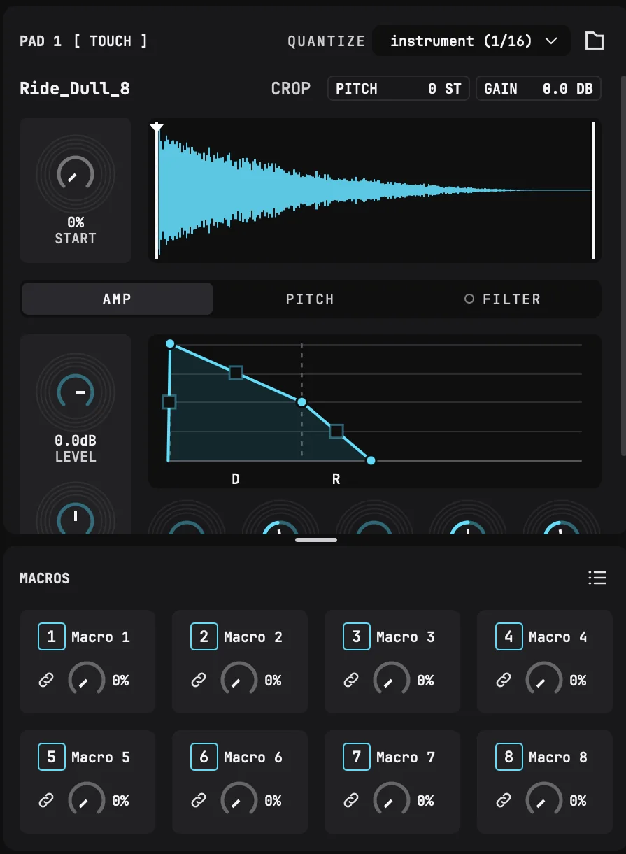 Sample editor and MACROS
